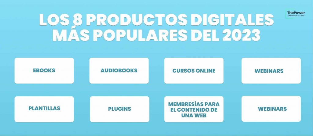 8 productos digitales más populares