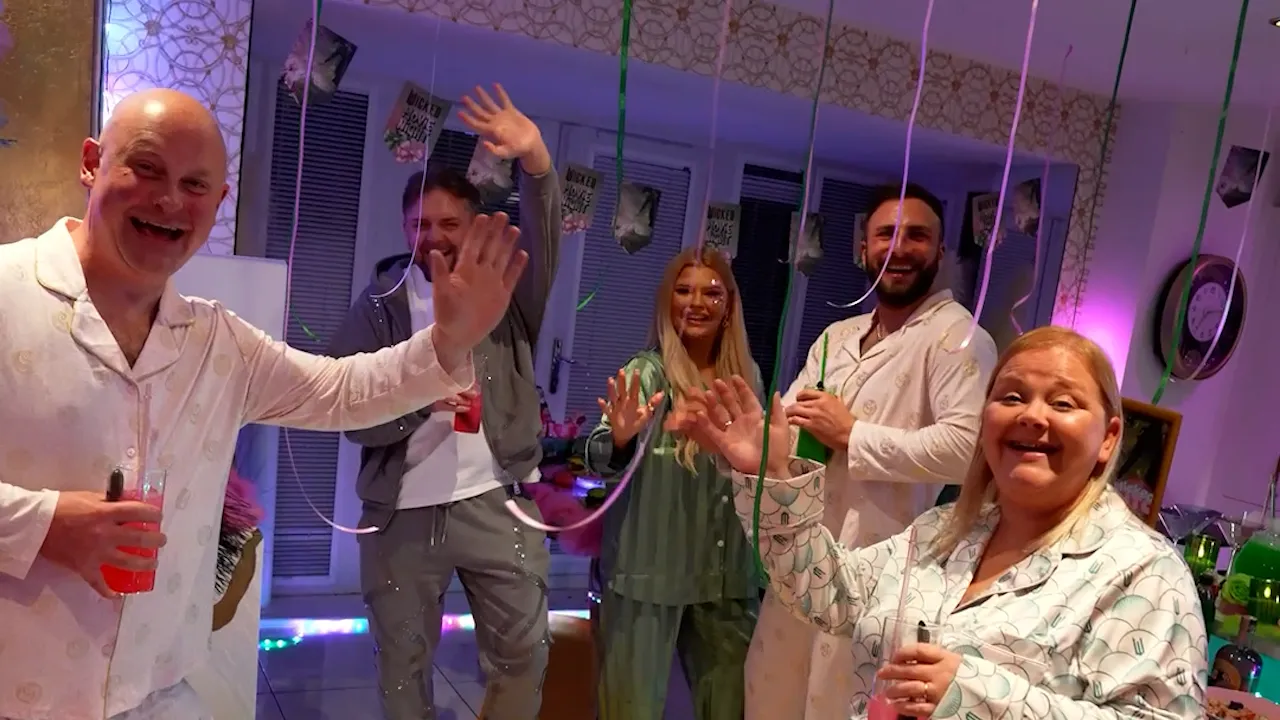 Guests enjoying and interacting at the Wicked Movie Night, captured during a private event video production.