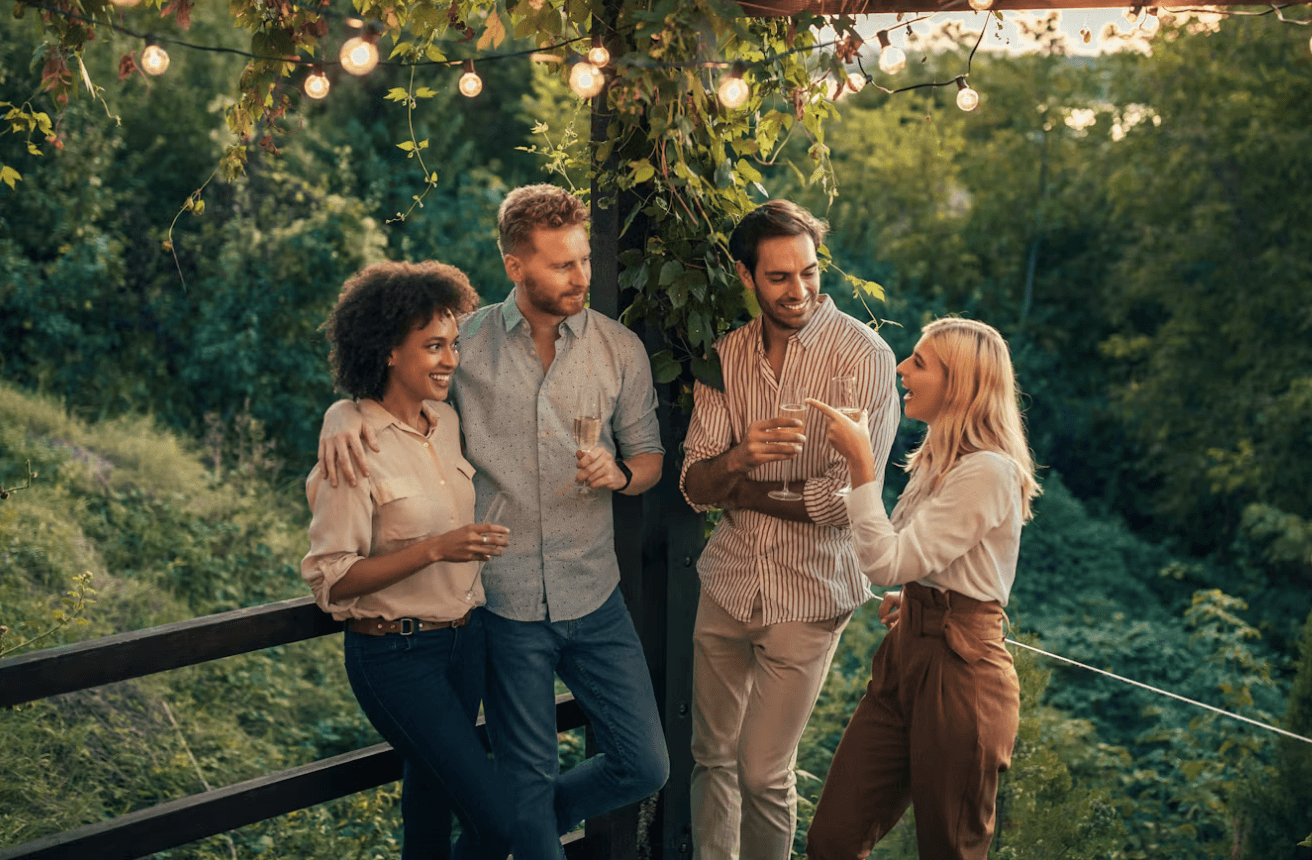 Soft pink flowers bouquet in dreamy pastel sky