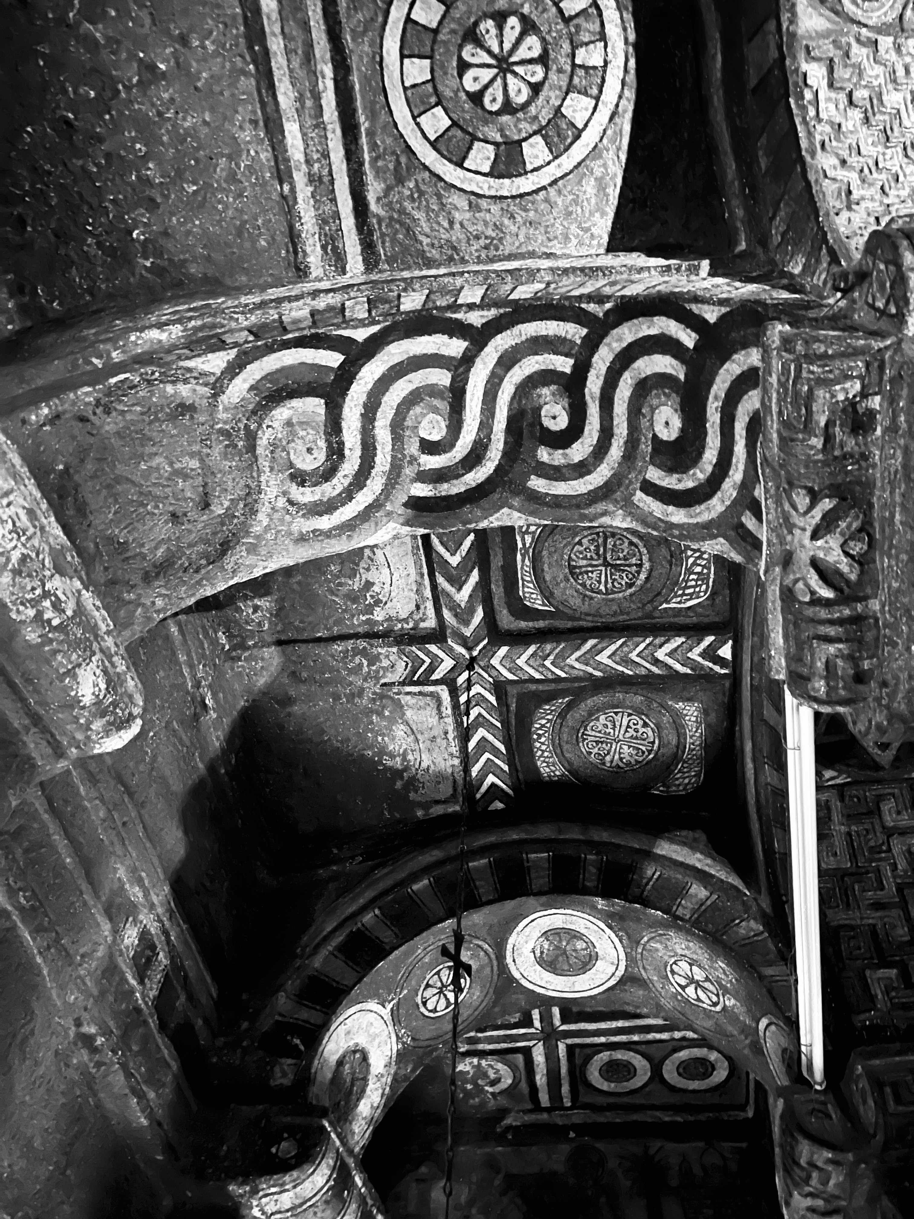 Decoration inside Bete Mariam, Lalibela