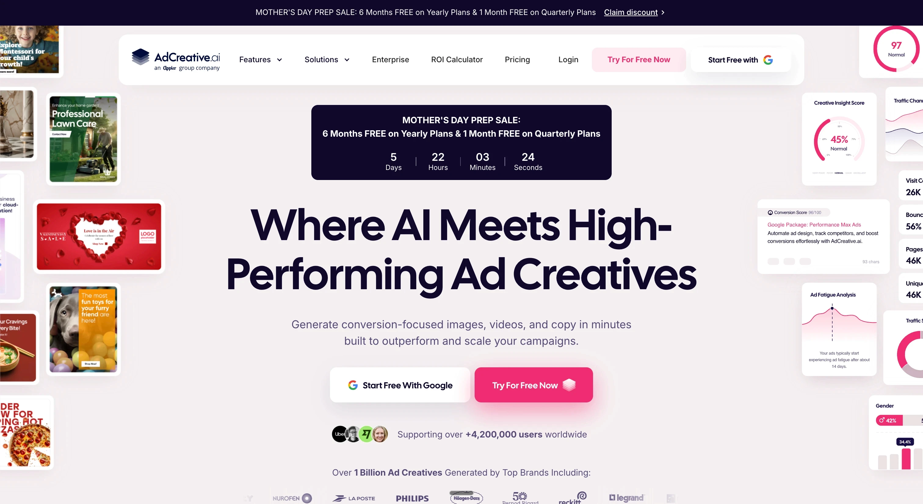 Hero of Ad Creative.ai