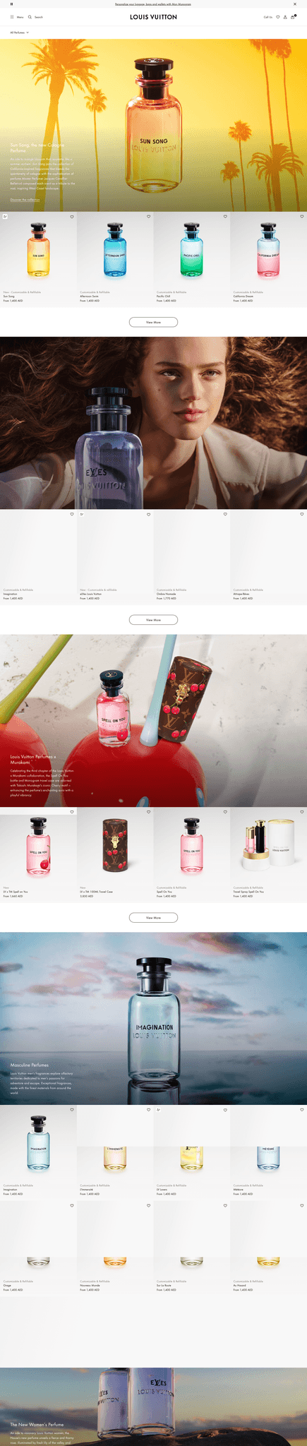 Louis Vuitton Website Screenshot