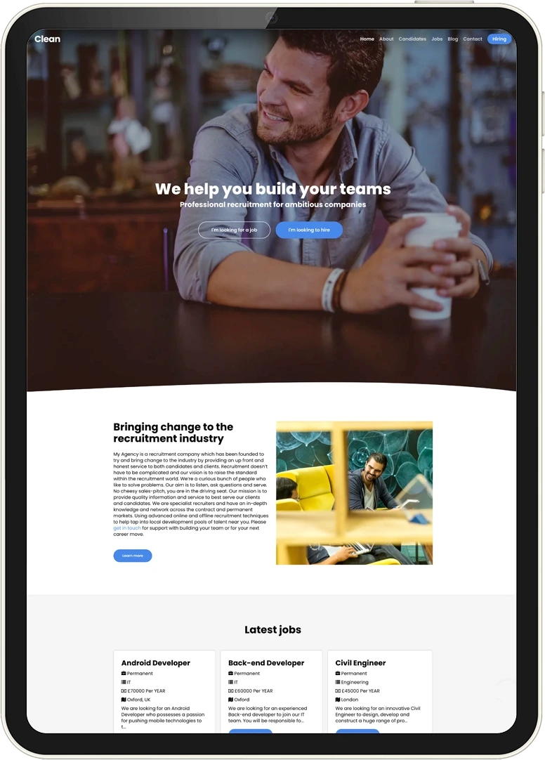 Recsite website template