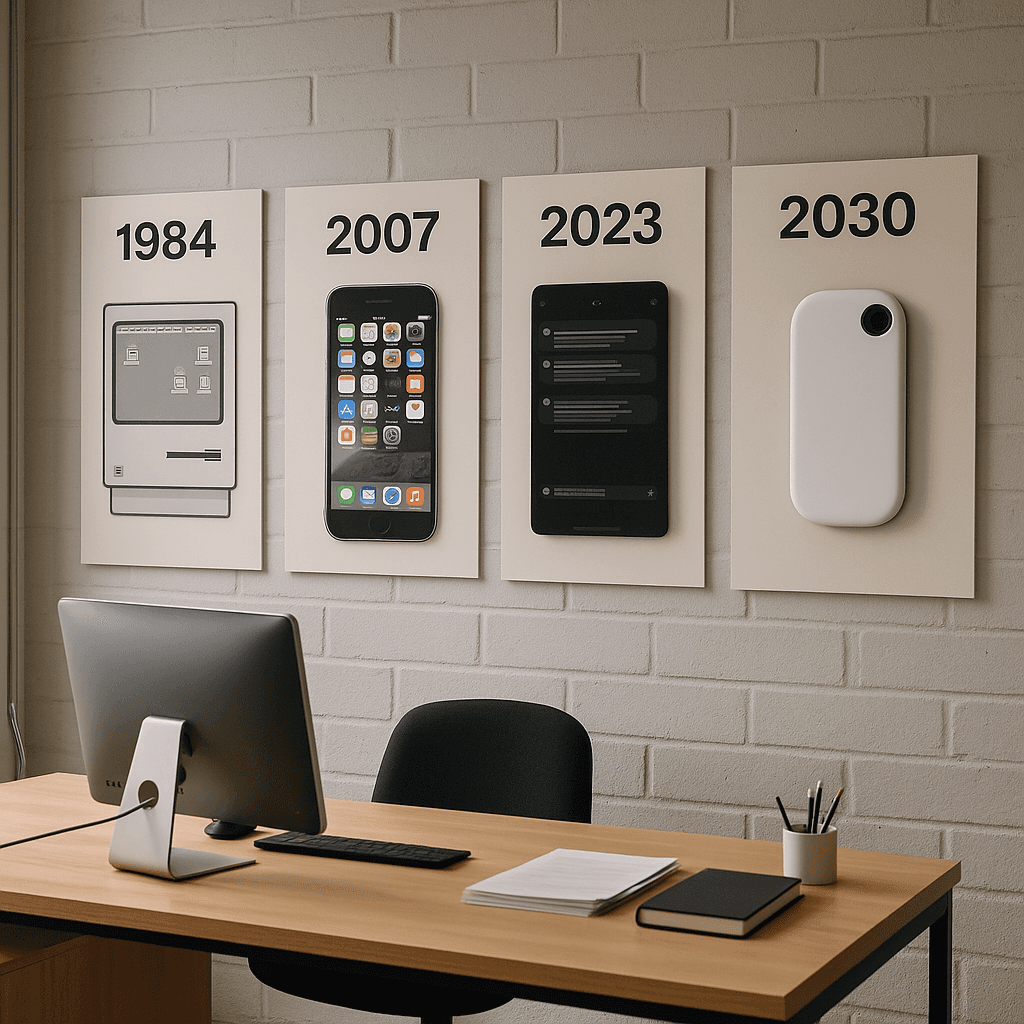 evolution des interfaces sur un poster