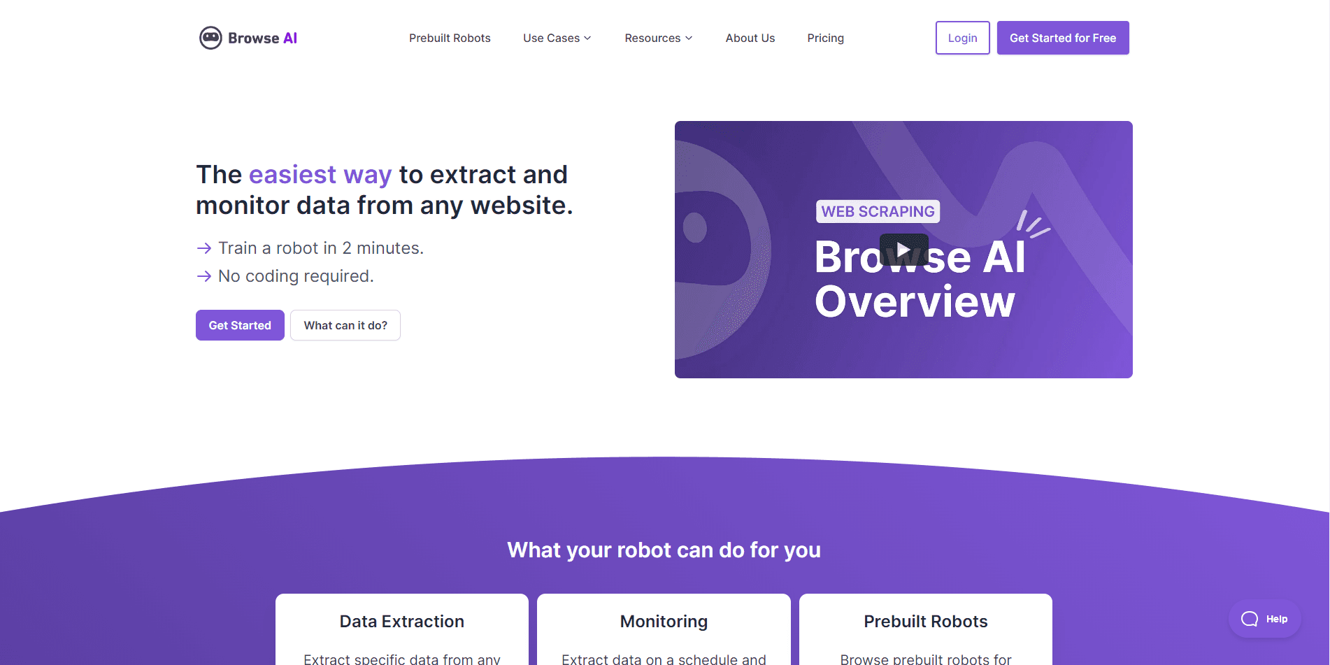 BrowseAI Home Page