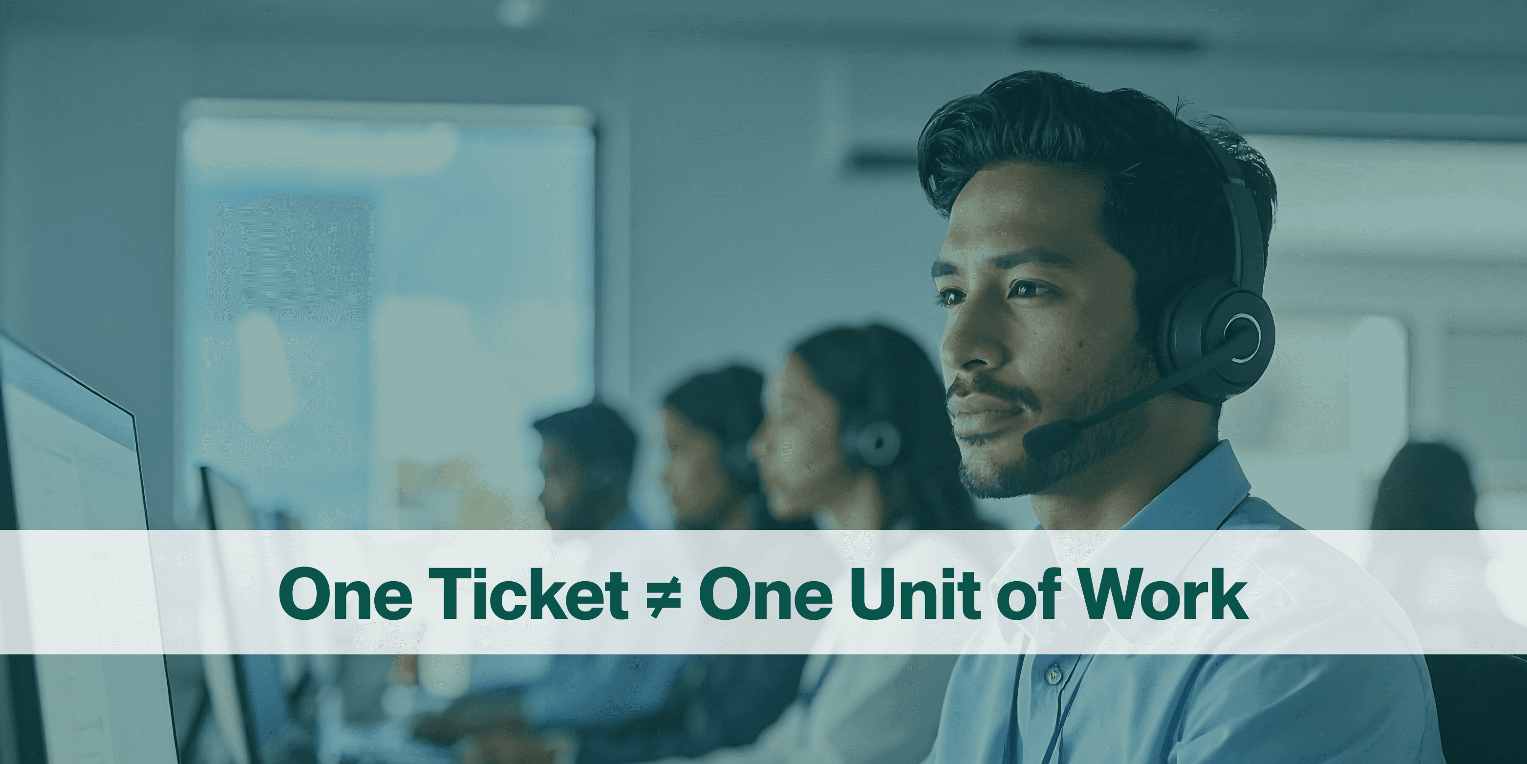 Managed service provider ticket workload variability and support capacity planning