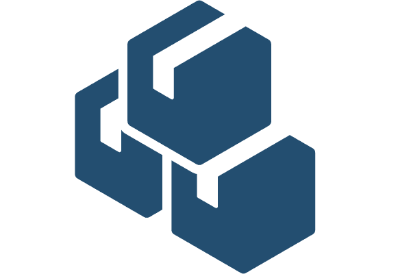 icon of three shipping boxes