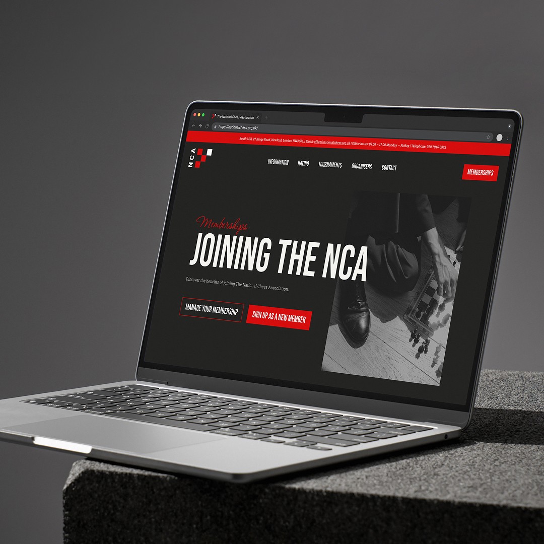 Pecometer Software UX/UI, Web and Brand Design - The NCA website template mockup