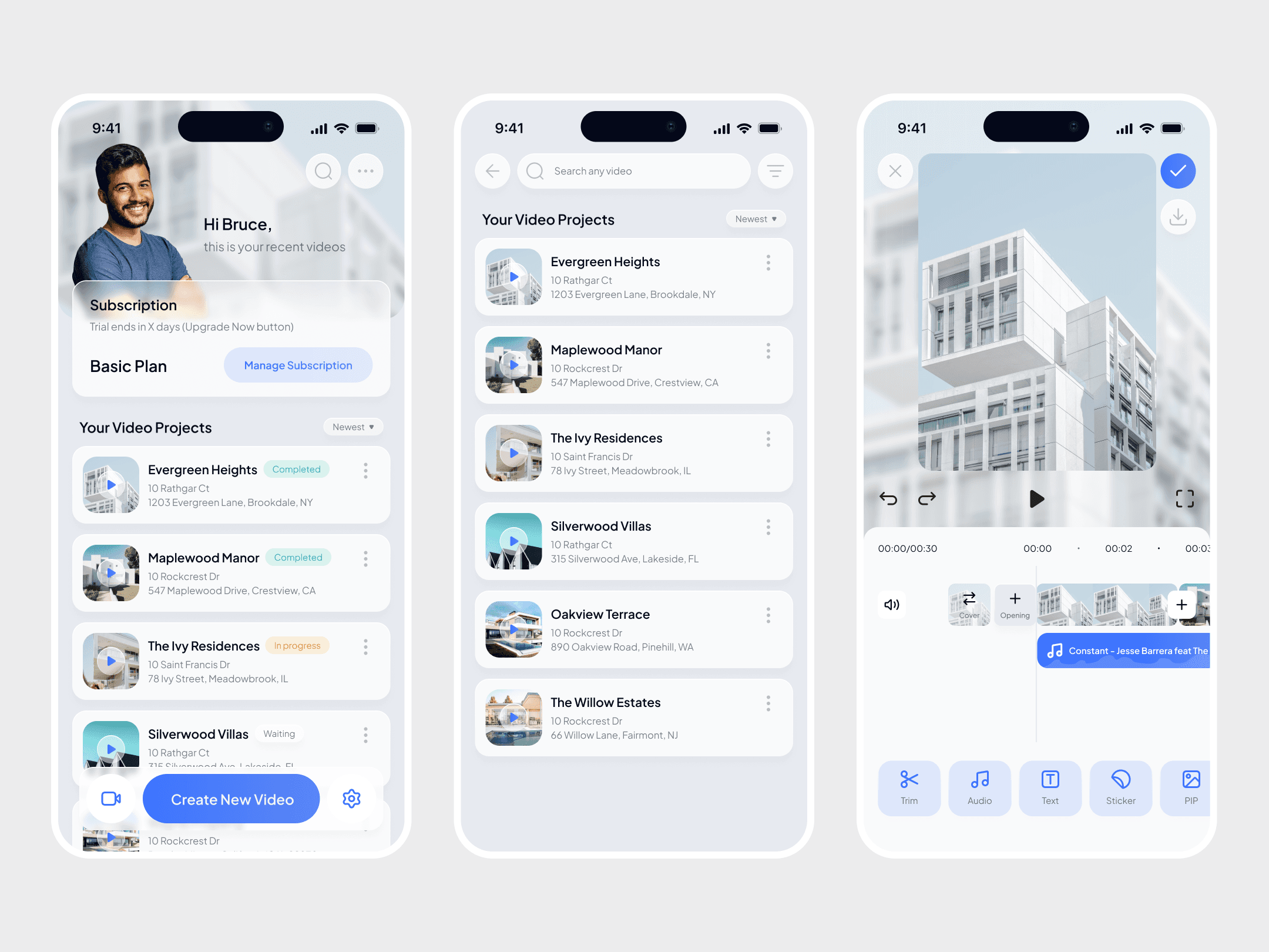 Image of Vistavue Mobile App Design