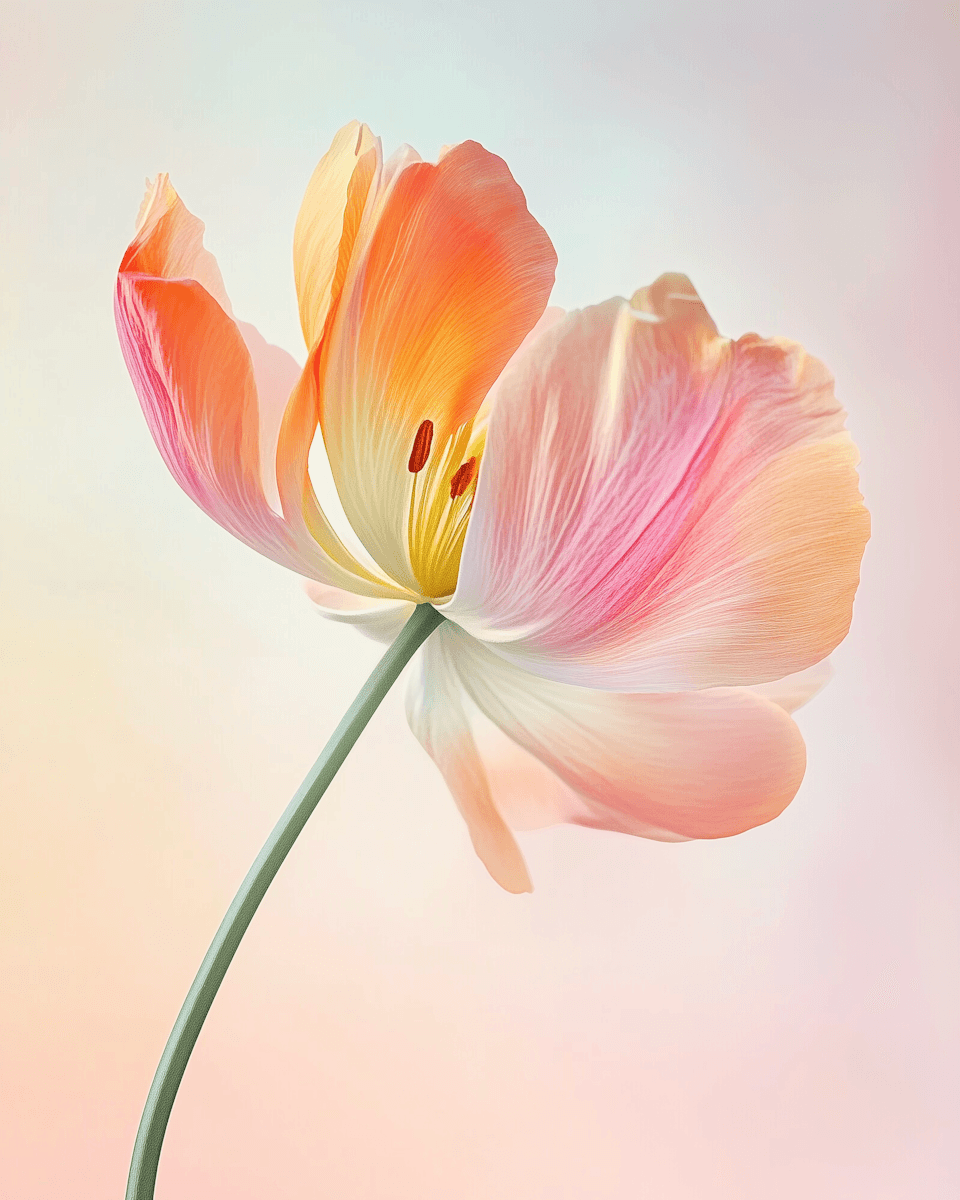 Orange Blurred Flower