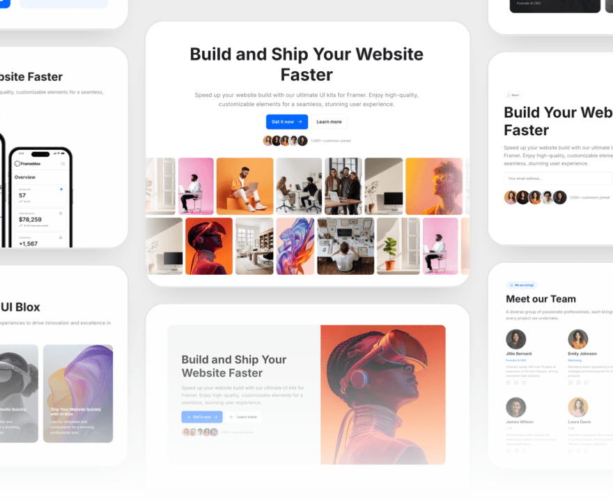 Frameblox - Framer UI kit and design system
