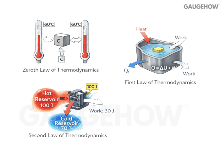 laws of thermodynamics diagram