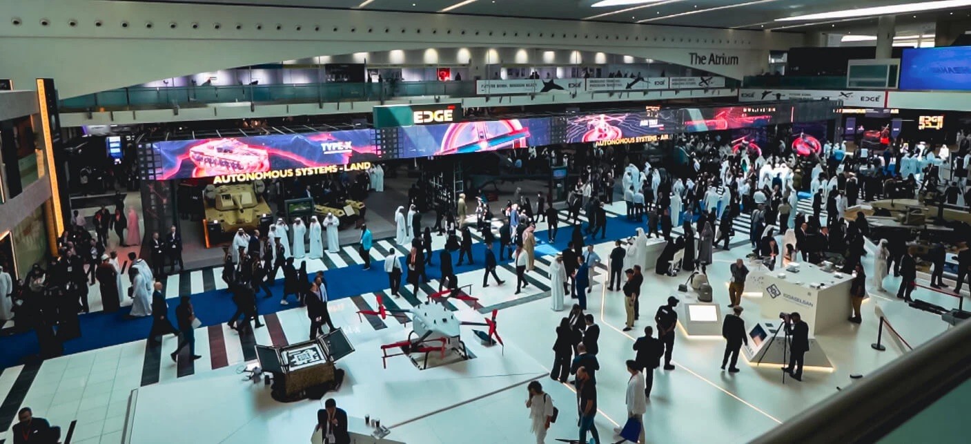 overview shot of the displays for edge at adnec