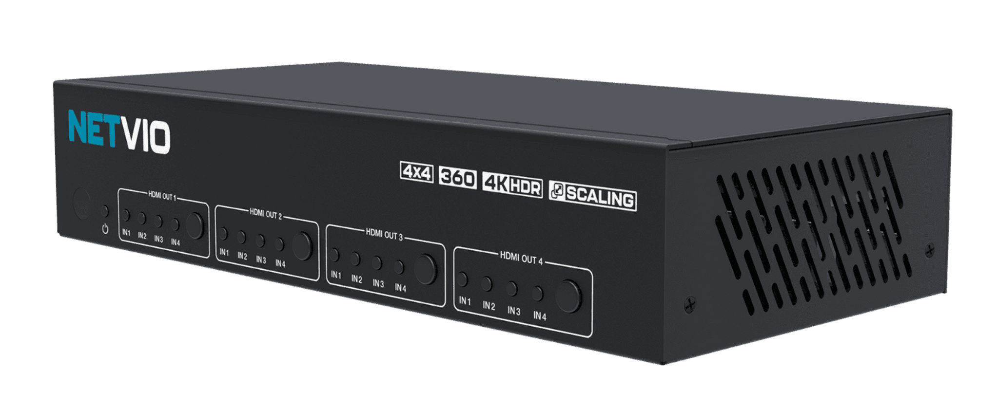 NETVIO 4x4 360 4K HDR scaling HDMI matrix