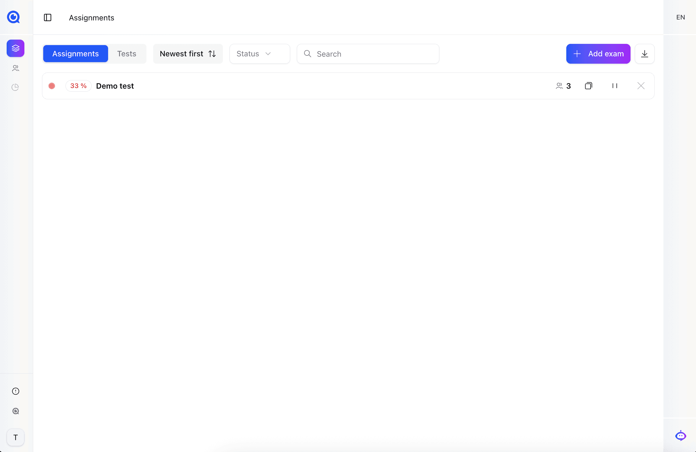 Assignments Page Overview — screenshot 6