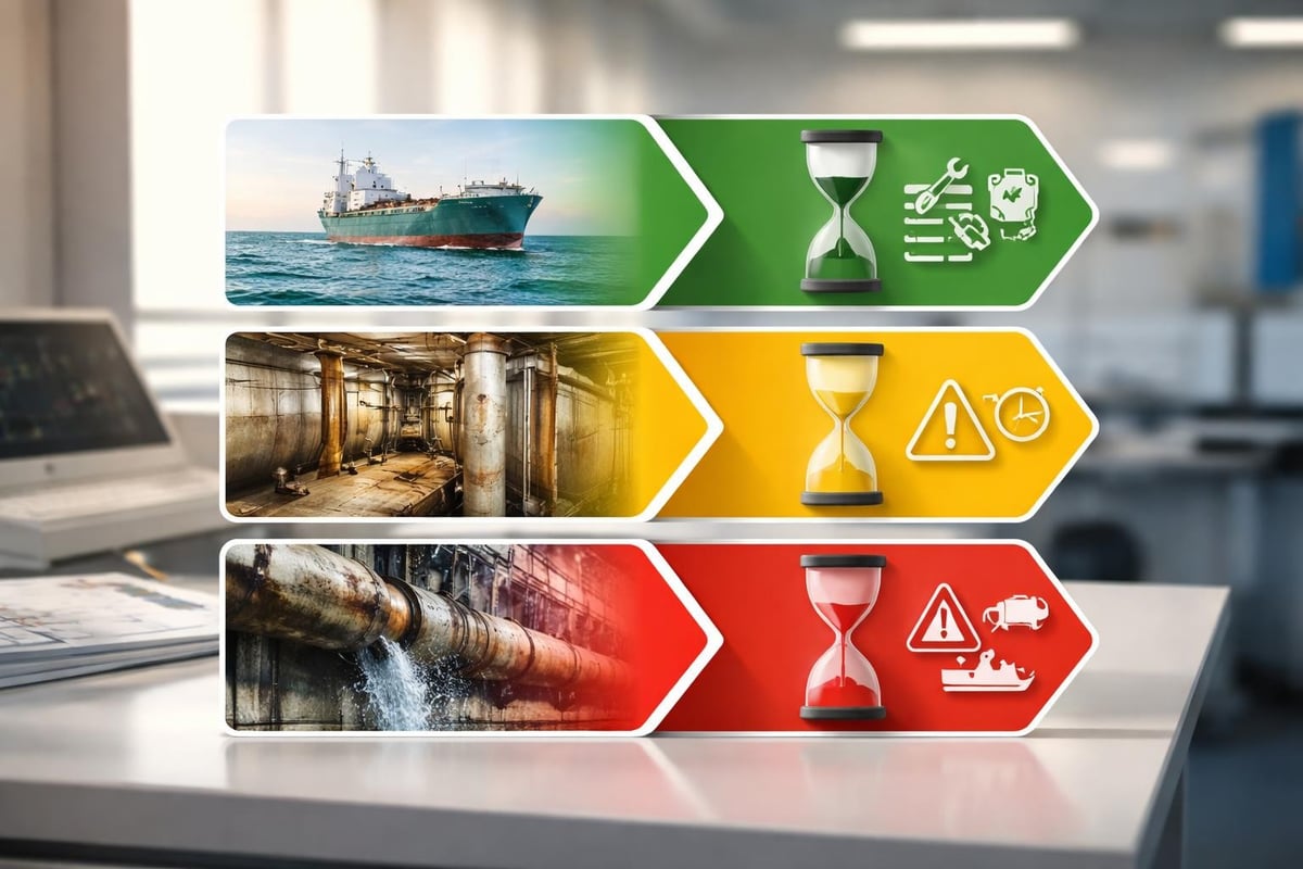 Vessel defect classification matrix