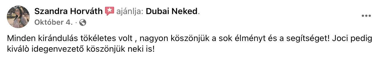 dubai utazás dubaineked vélemények