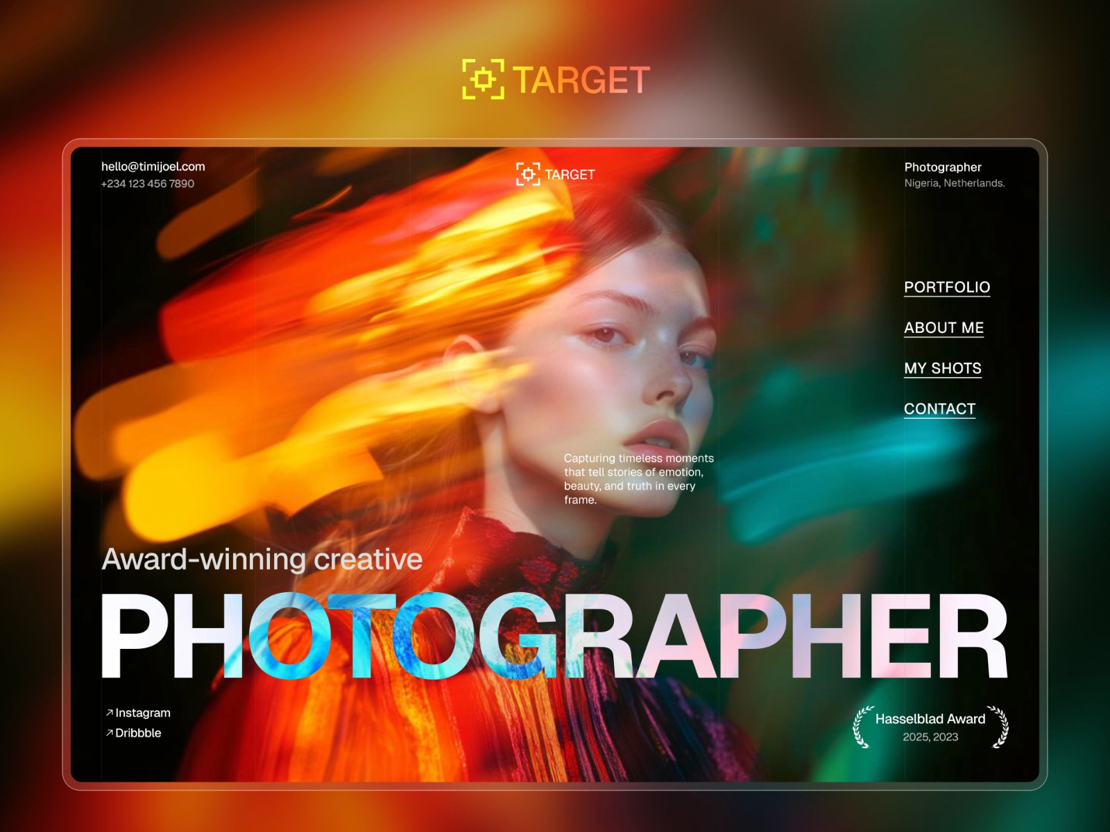 Target — 现代专业作品集网站设计灵感