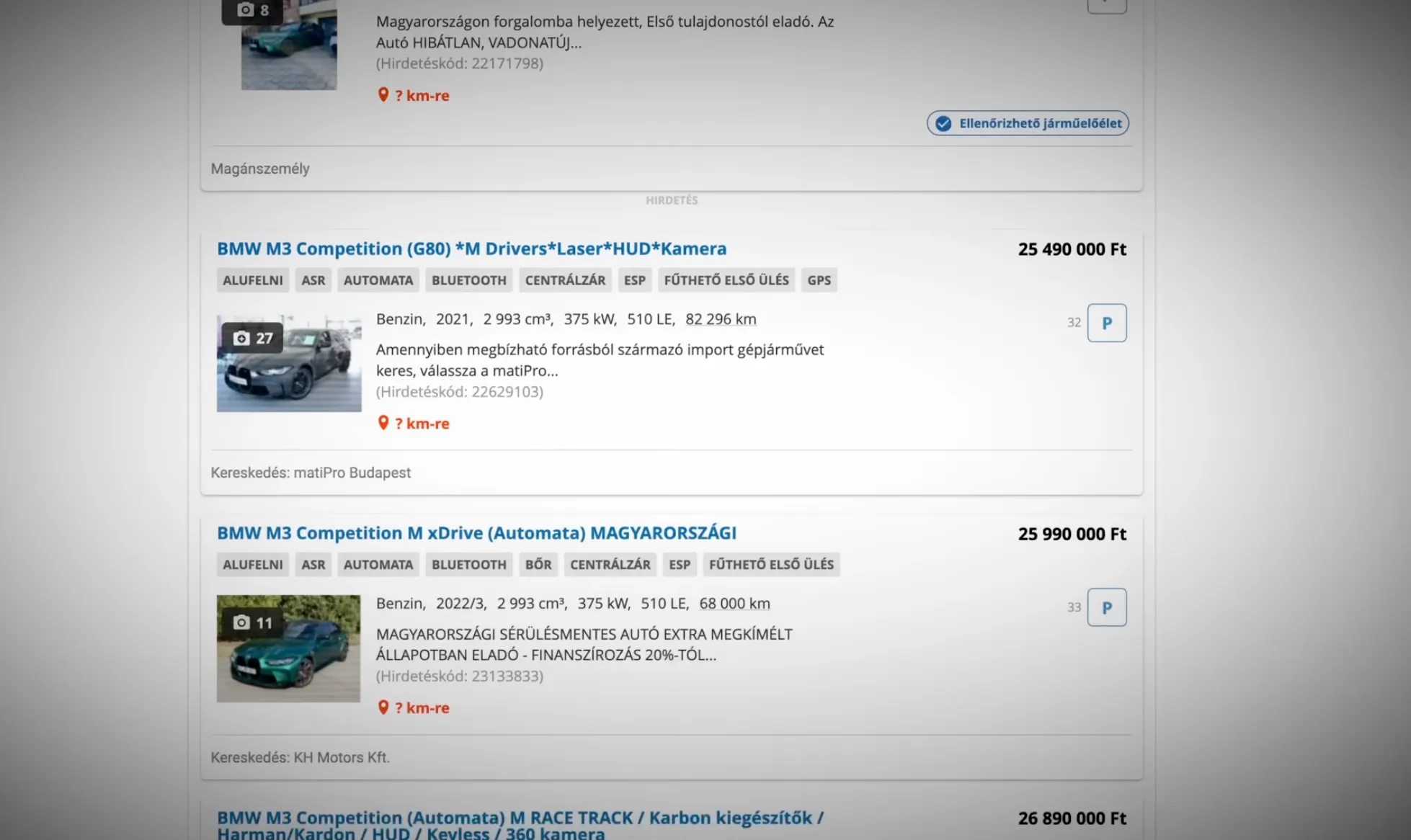 Jelenleg mennyibe kerül egy G80 BMW M3-as