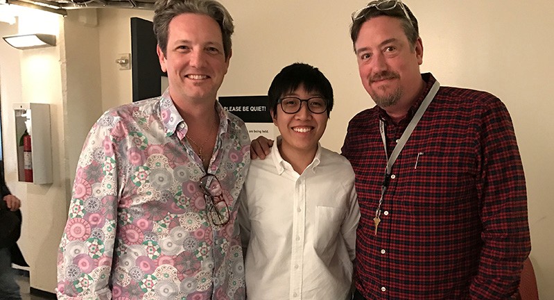 group photo of three persons
