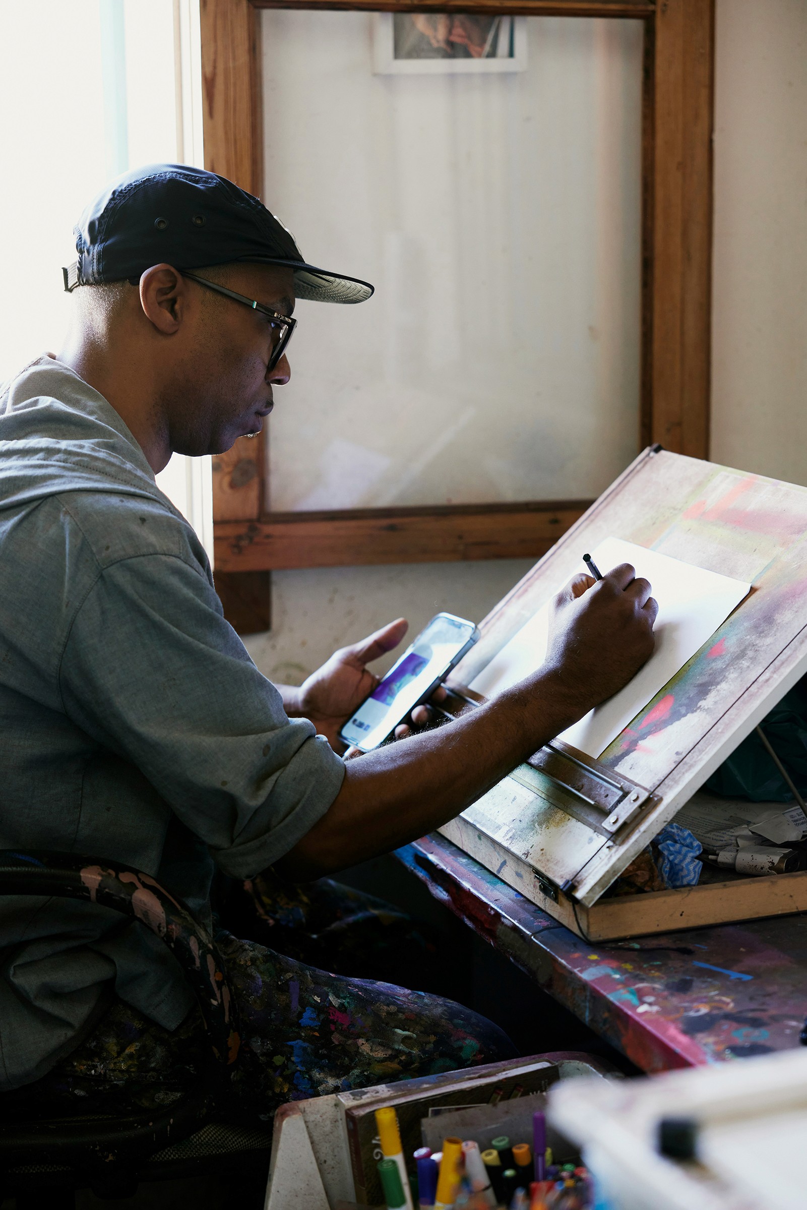 Shared art studio steps from your ONPointe apartment.