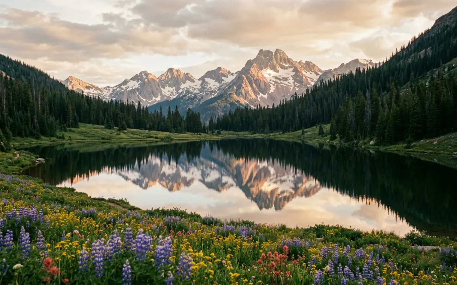 Alpine lakes in Silver Basin