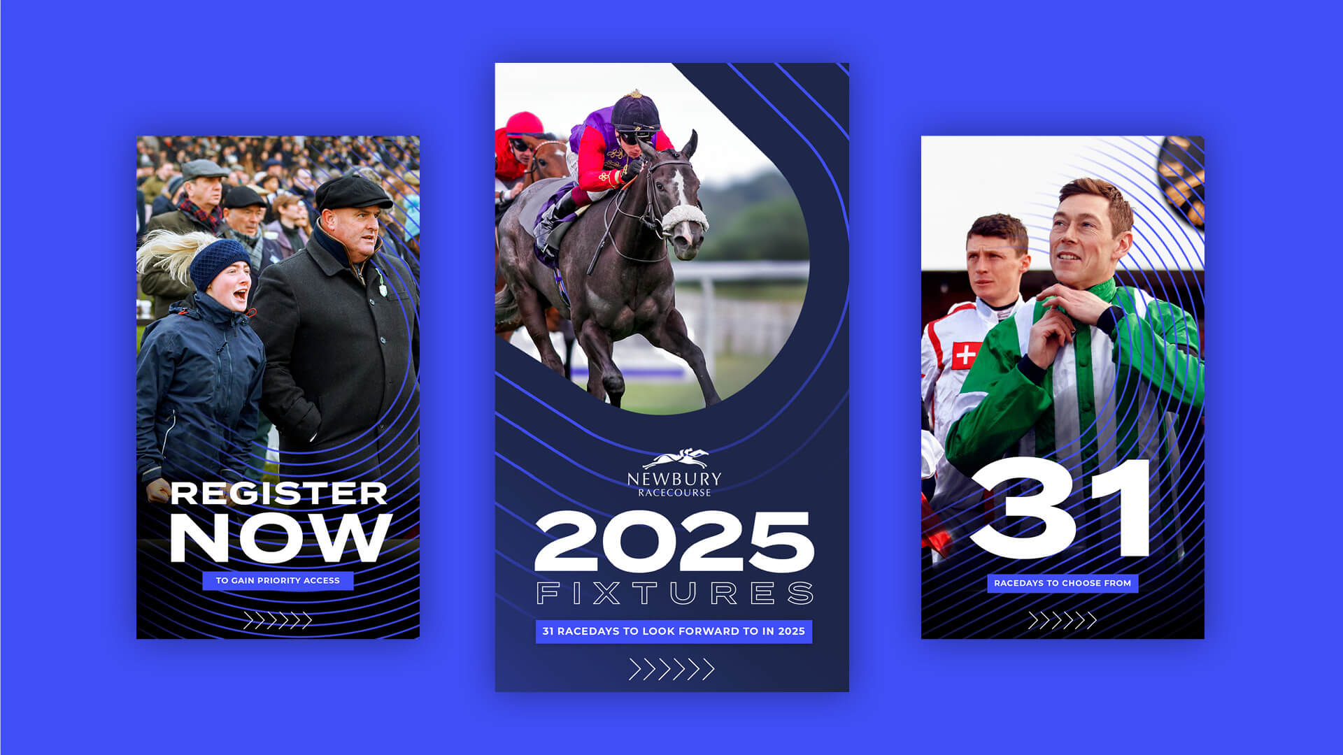 Newbury Racecourse social story designs