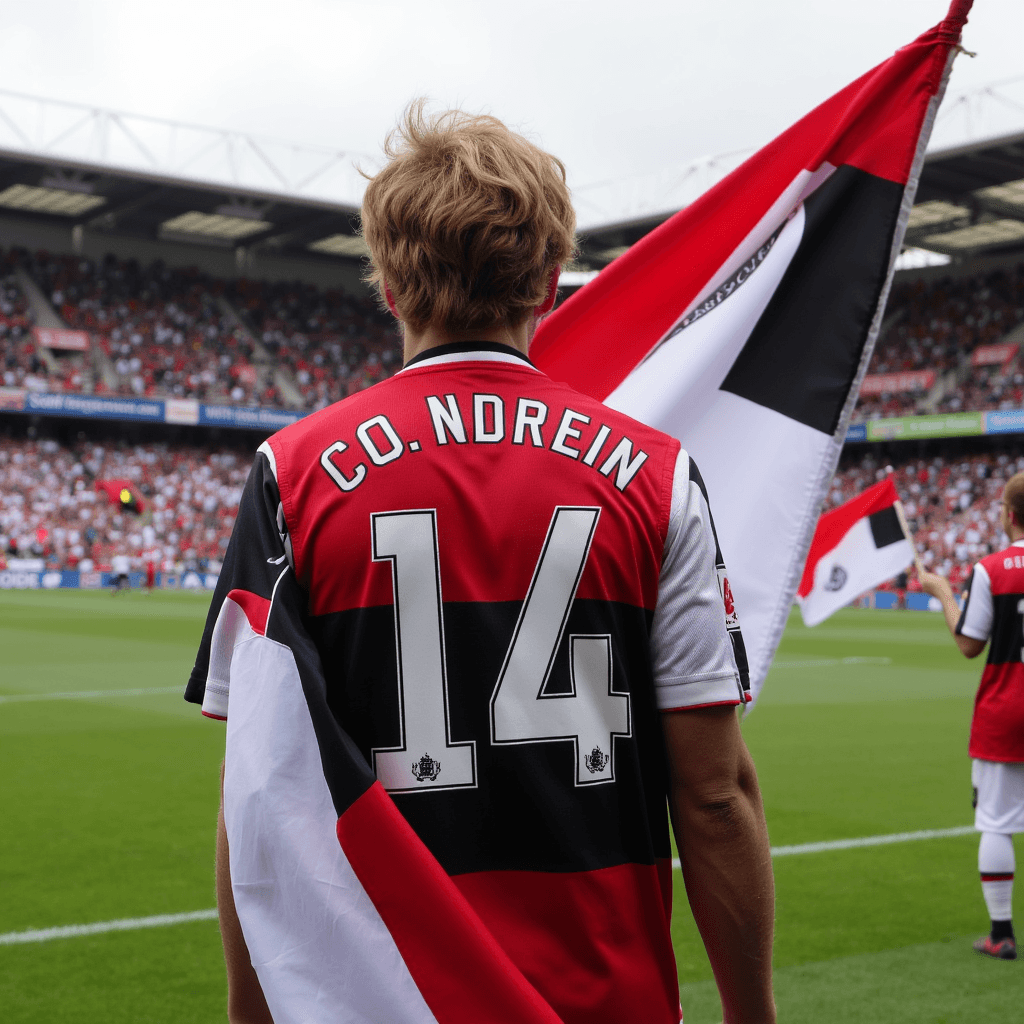 iPhone-style image of a football fan