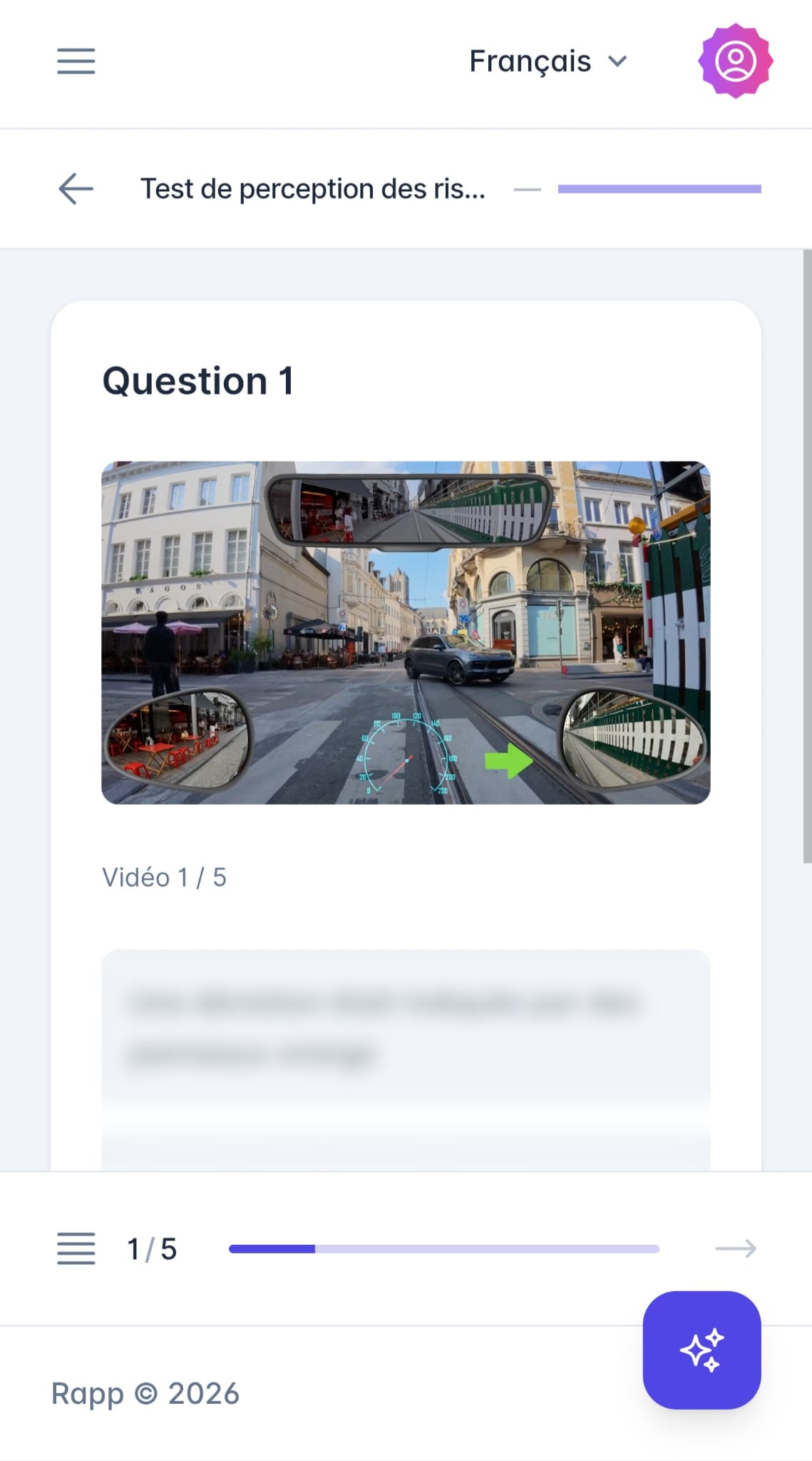 Online risicoperceptietest oefenen met realistische verkeerssituaties