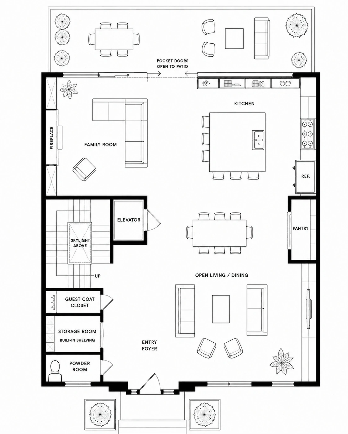 Floor plan of a house