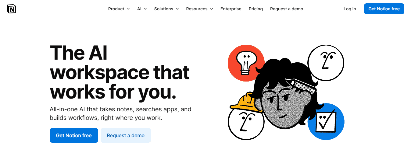 Notion AI (Structured Notes and Databases)