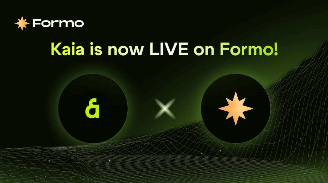 Kaia is now LIVE on Formo!