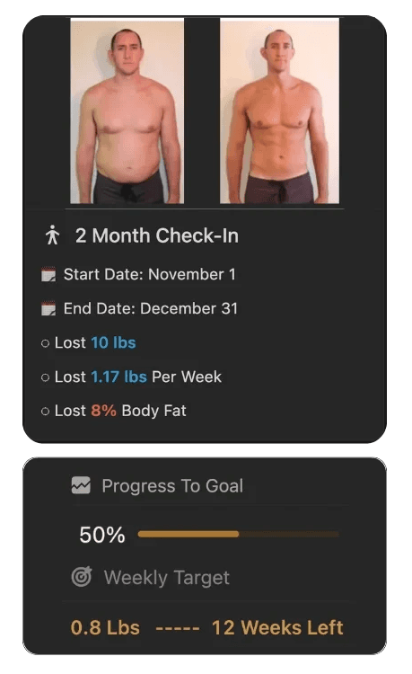 fitness coaching notion template for client tracking