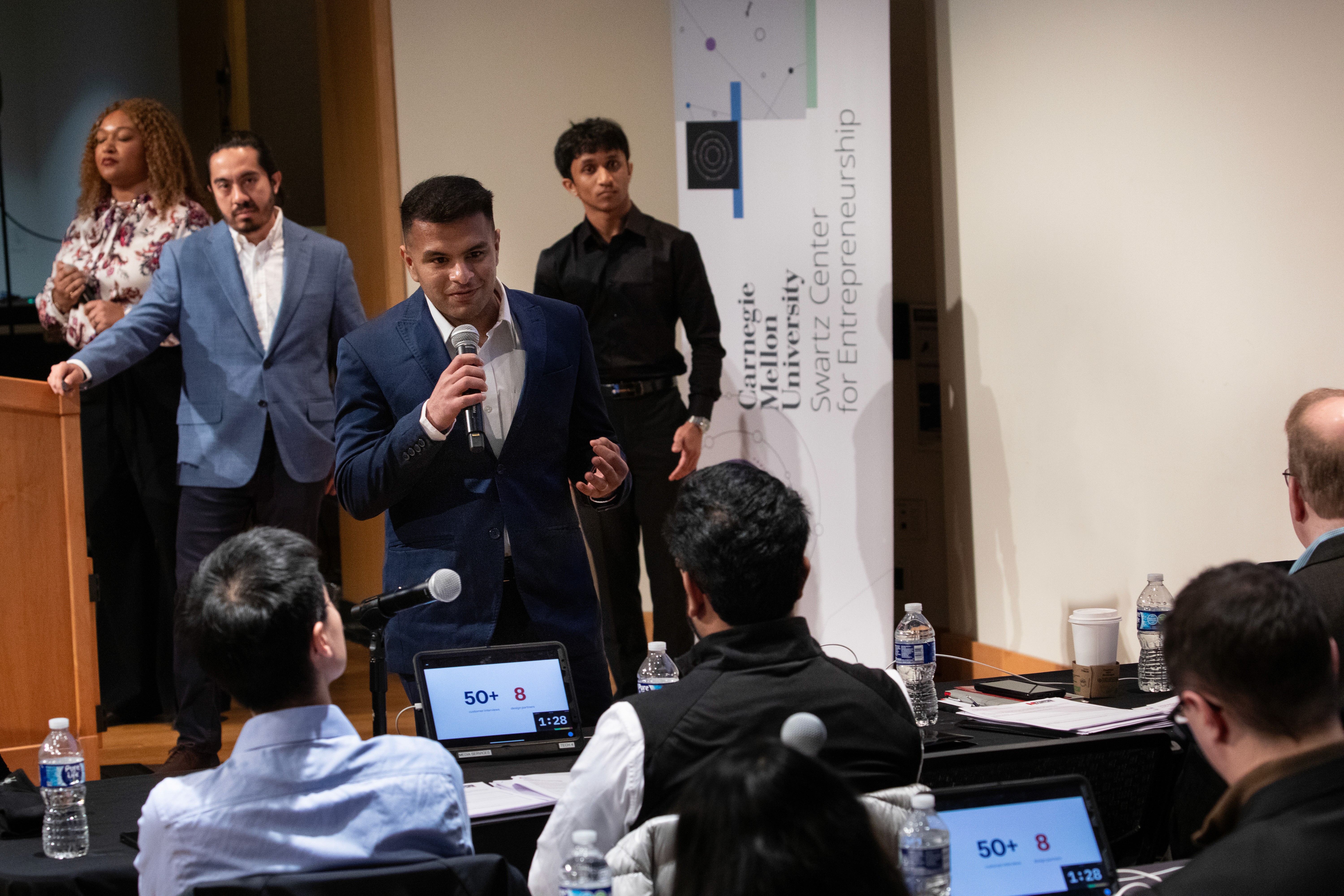 Agilow team presenting to technical founders