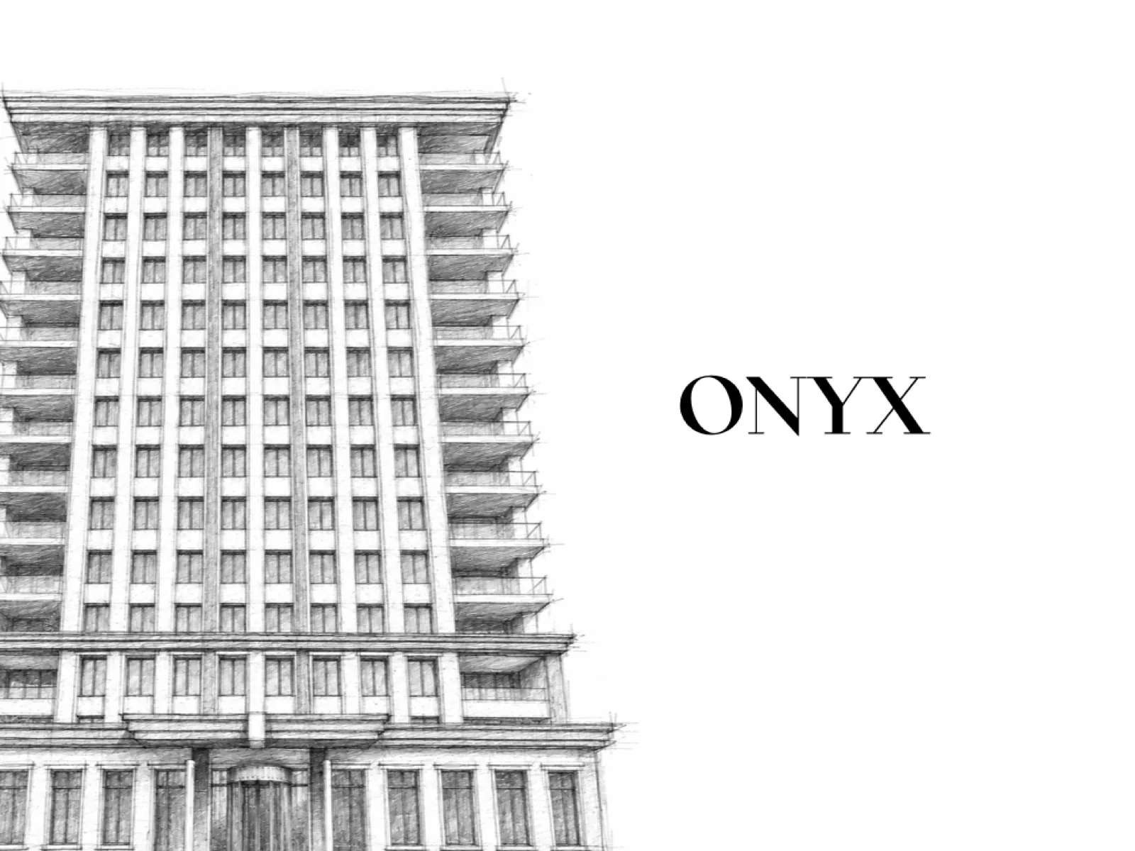 Onyx Frankfurt – Fassadenansicht des Wohnturms