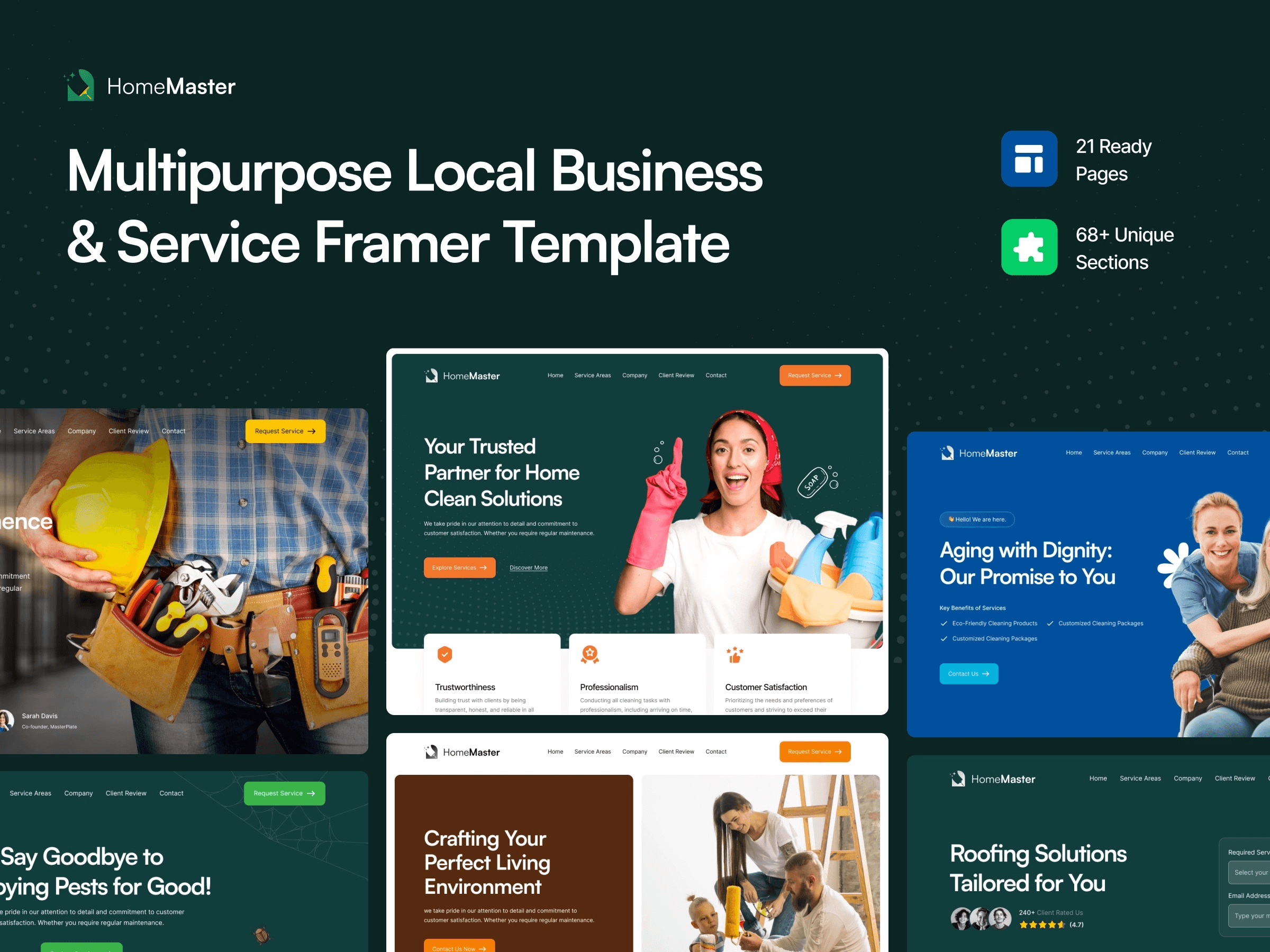 Top 12 Services Website Templates - HomeMaster