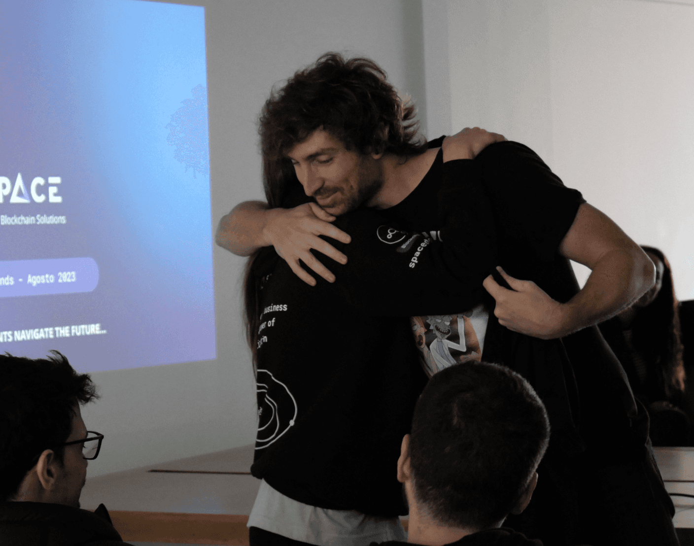 Fede Sendra, our CEO, embracing a teammate