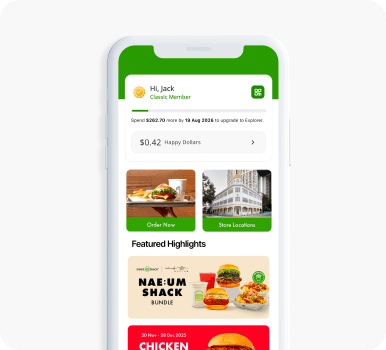 customer order food with restaurant loyalty program