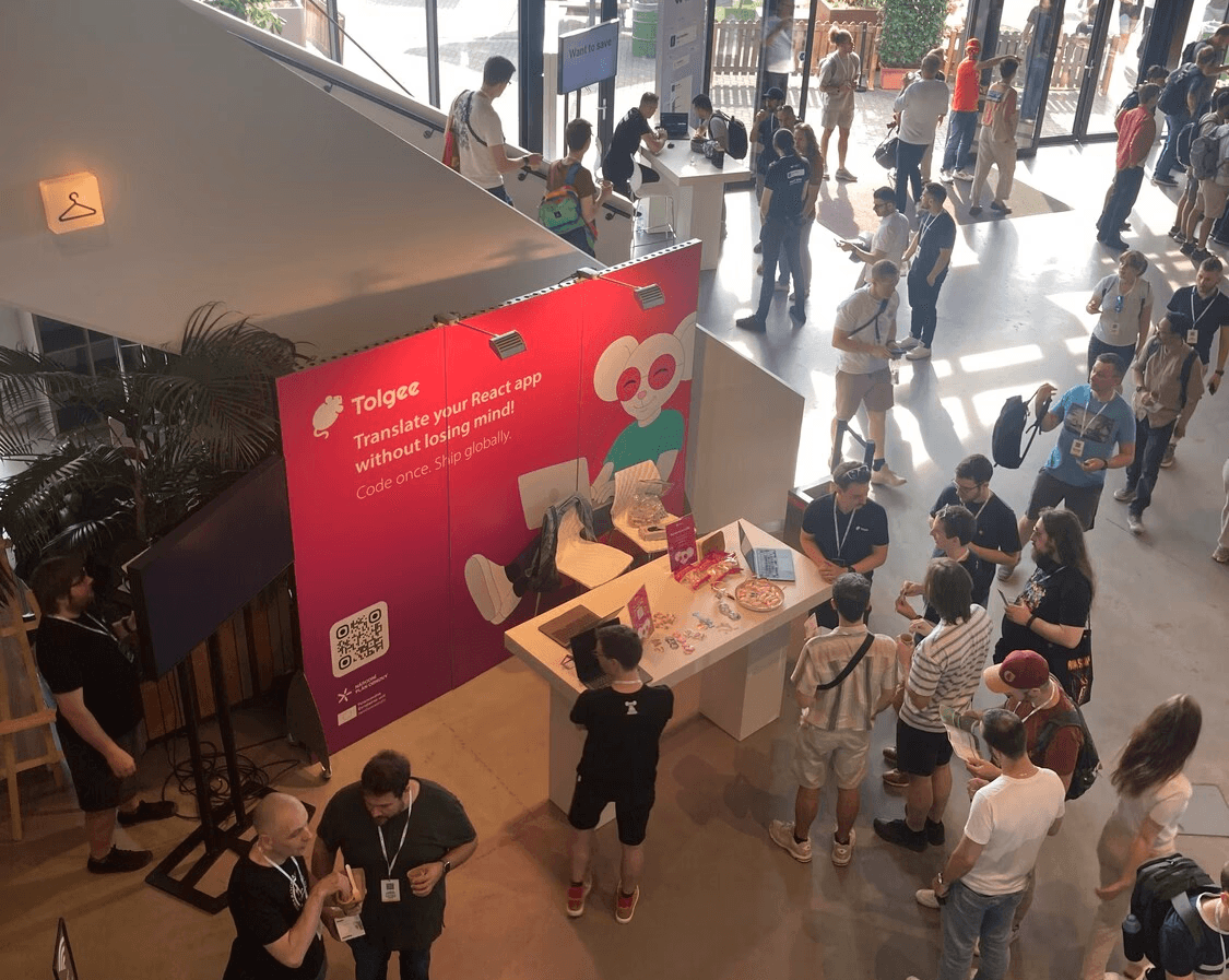 Our boot at React Summit