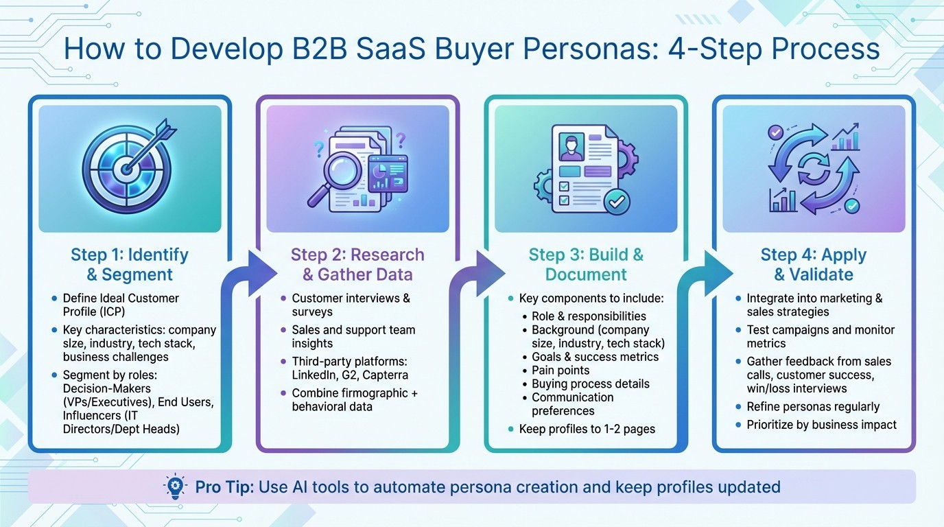 4-Step B2B SaaS Buyer Persona Development Process