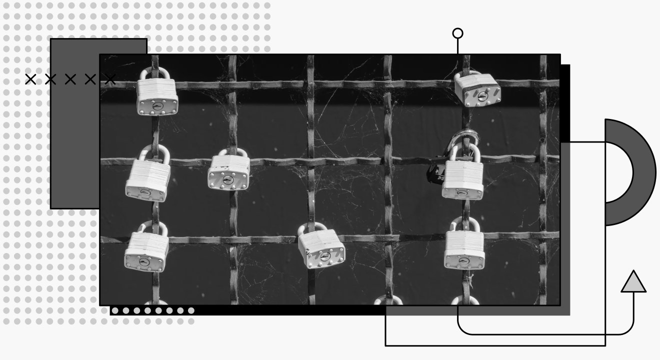 decorative cover image showing secure locks on a gate