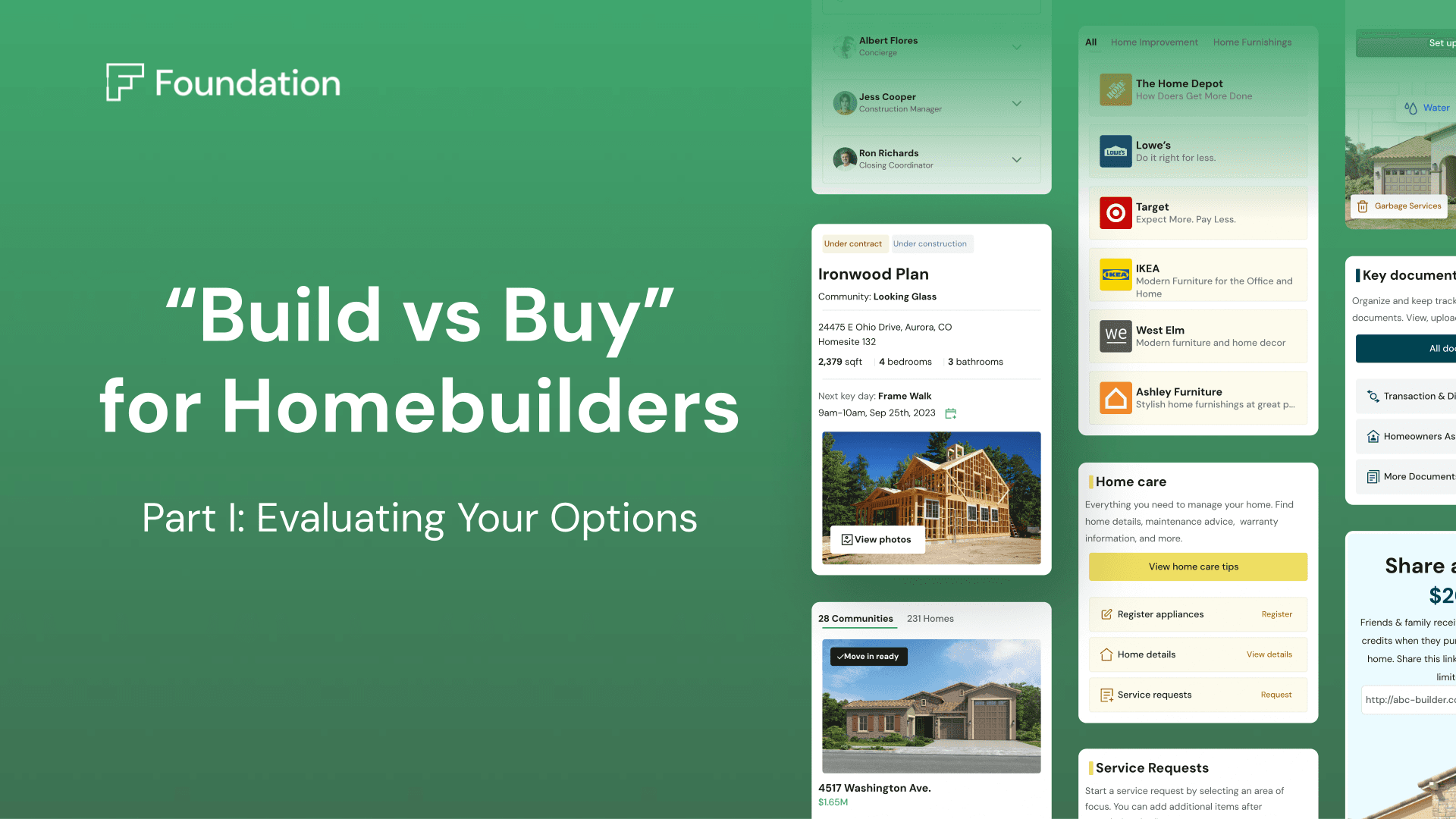 Part one of "Build vs Buy" for Homebuilders