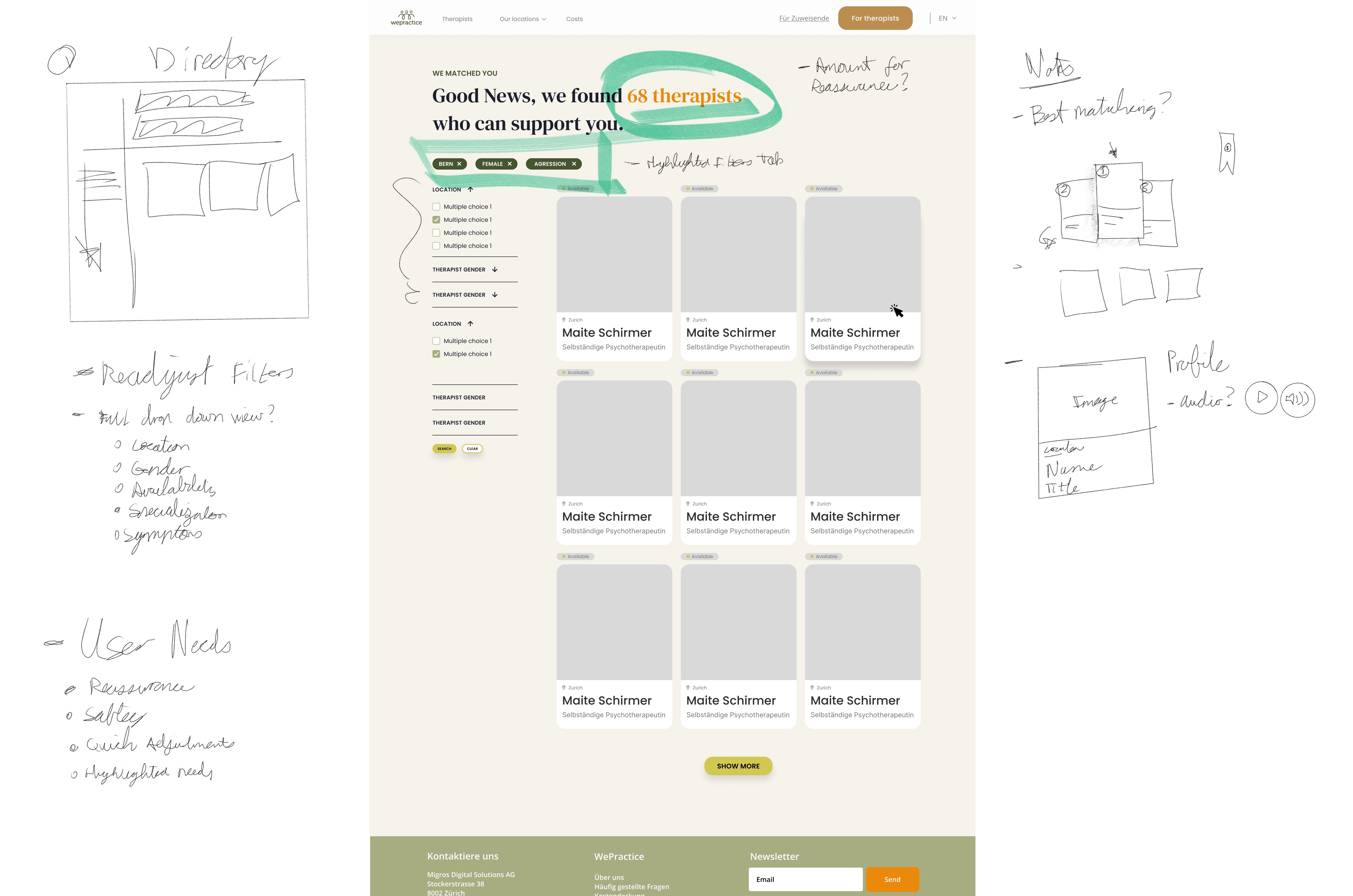 Wepractice webiste design