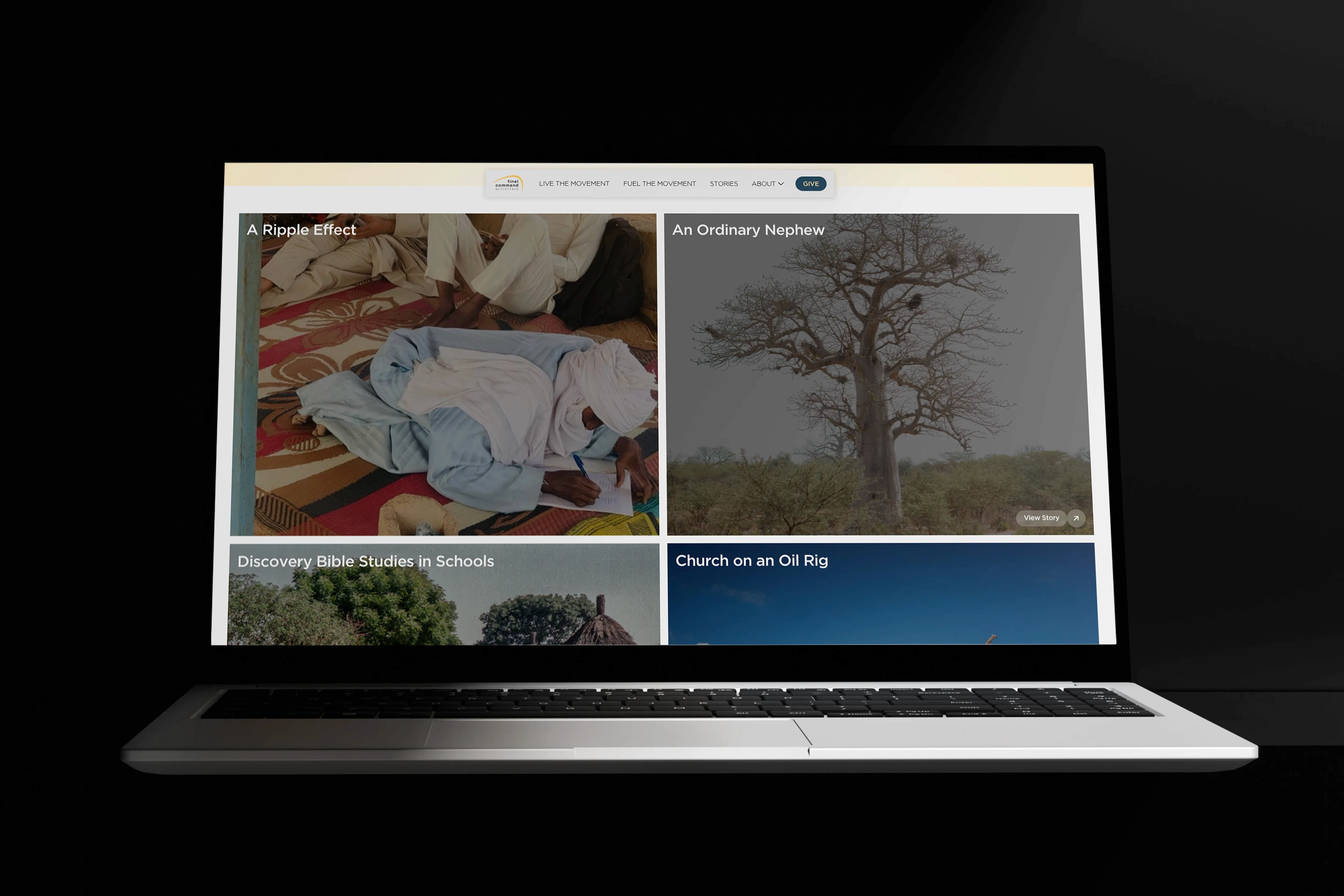 Final Command Website Mock Up
