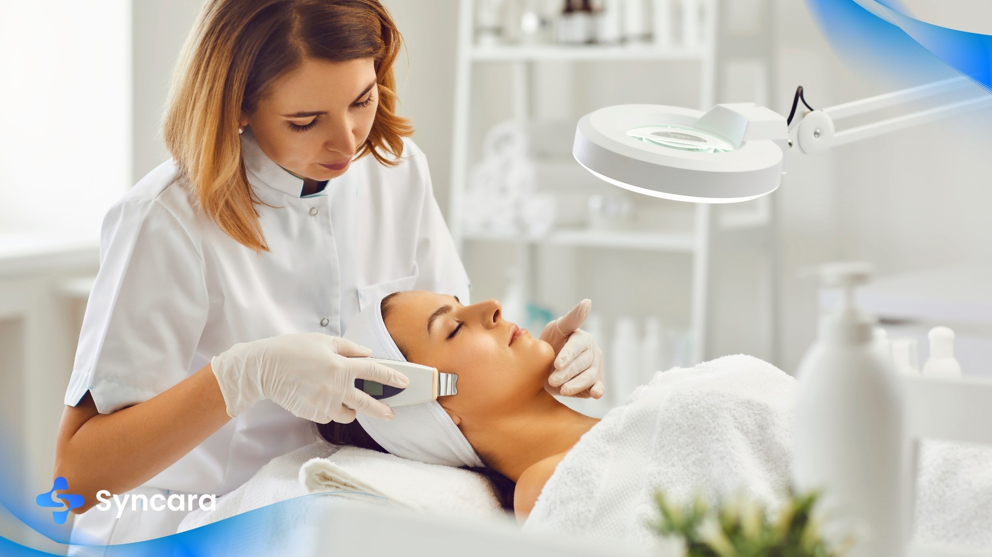 Dermatologist in Ottawa performing skin examination on patient