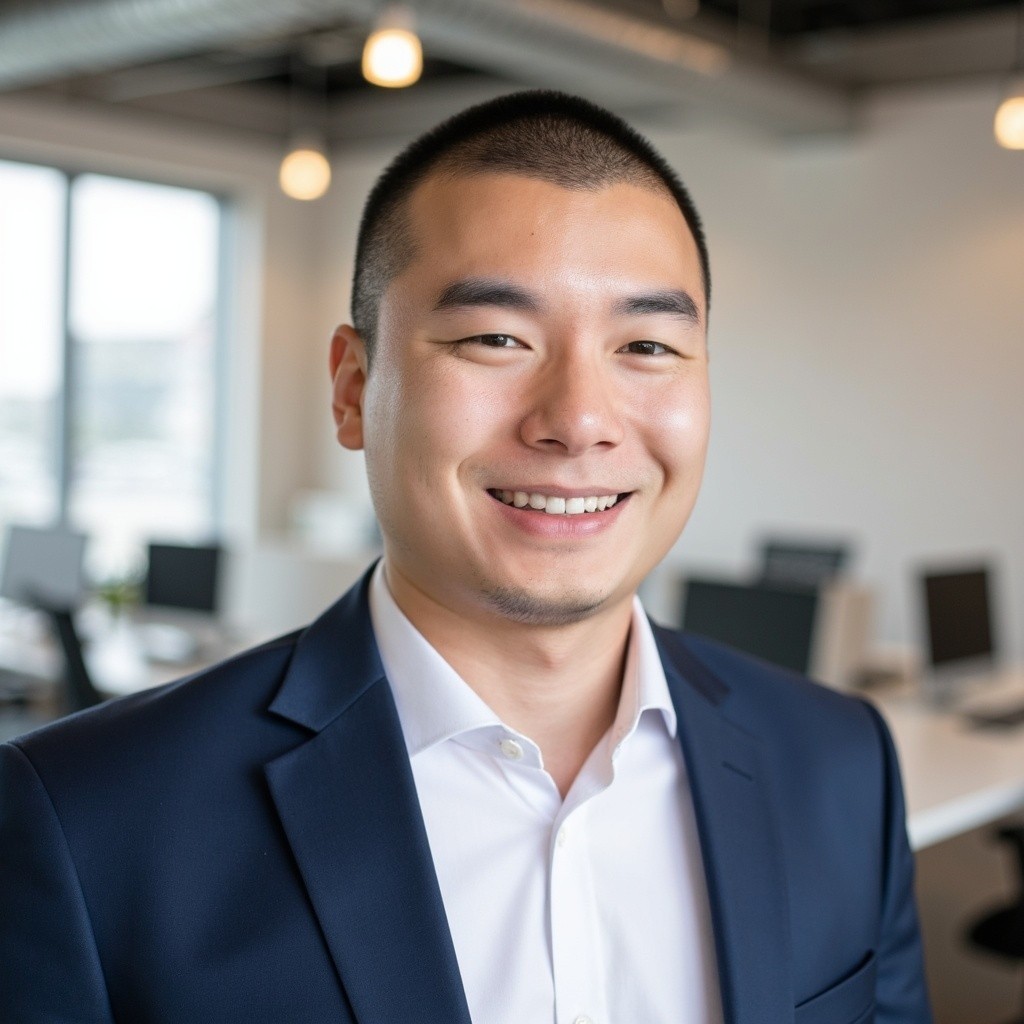 man in suit jacket sitting down
