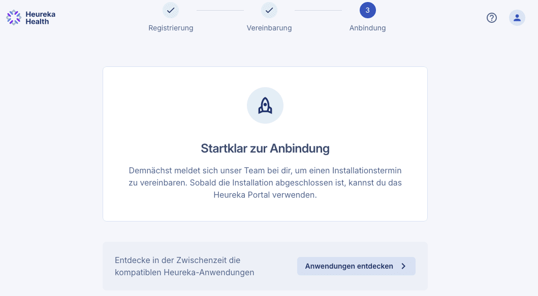 Screenshot des  Registrierungsstatus der Zeichnungsberechtigten