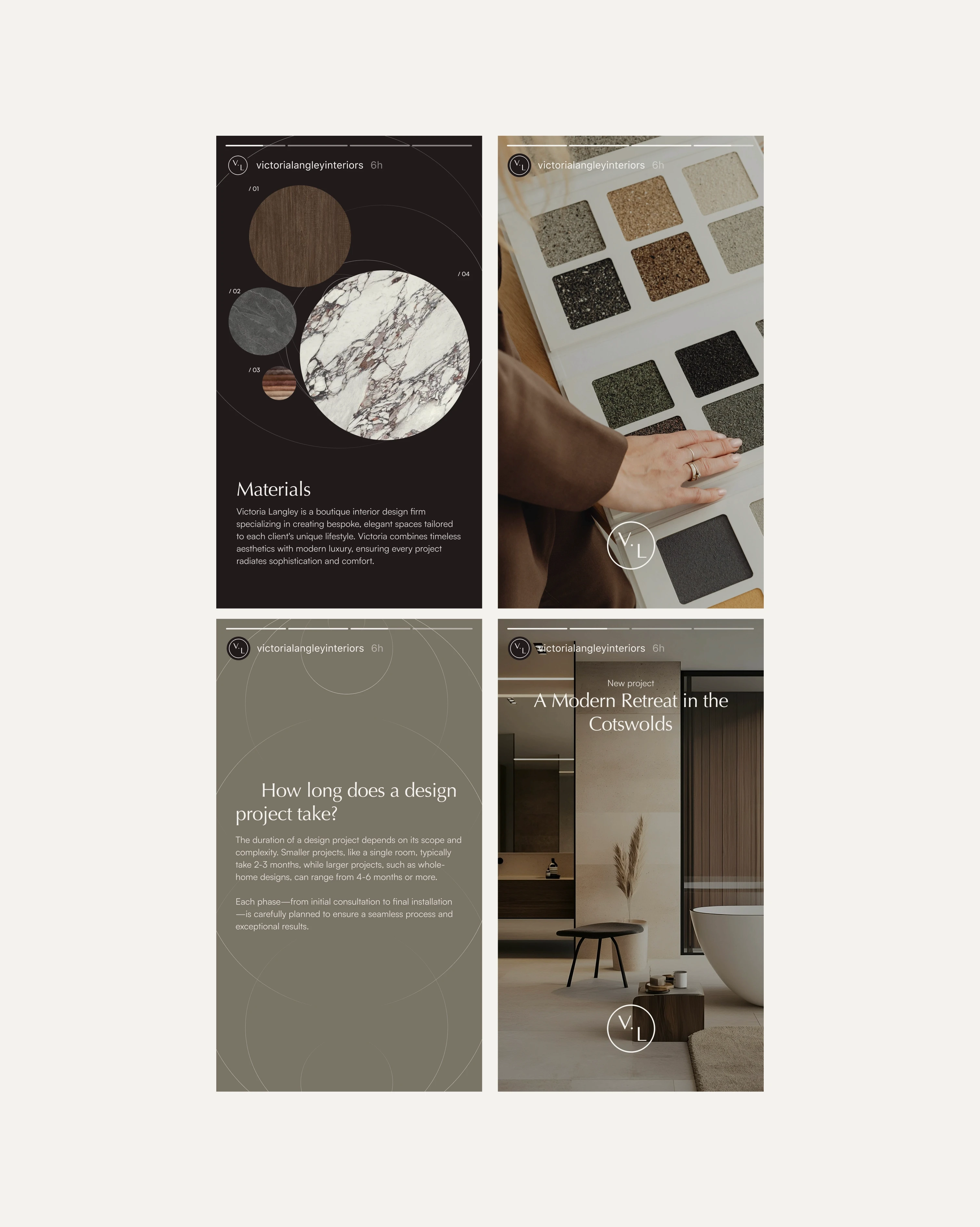 Brand identity for a beauty salon