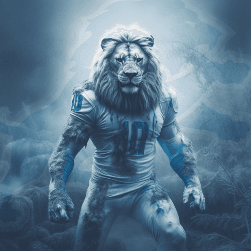 Detroit Lions A.I. logo generated with Midjourney 