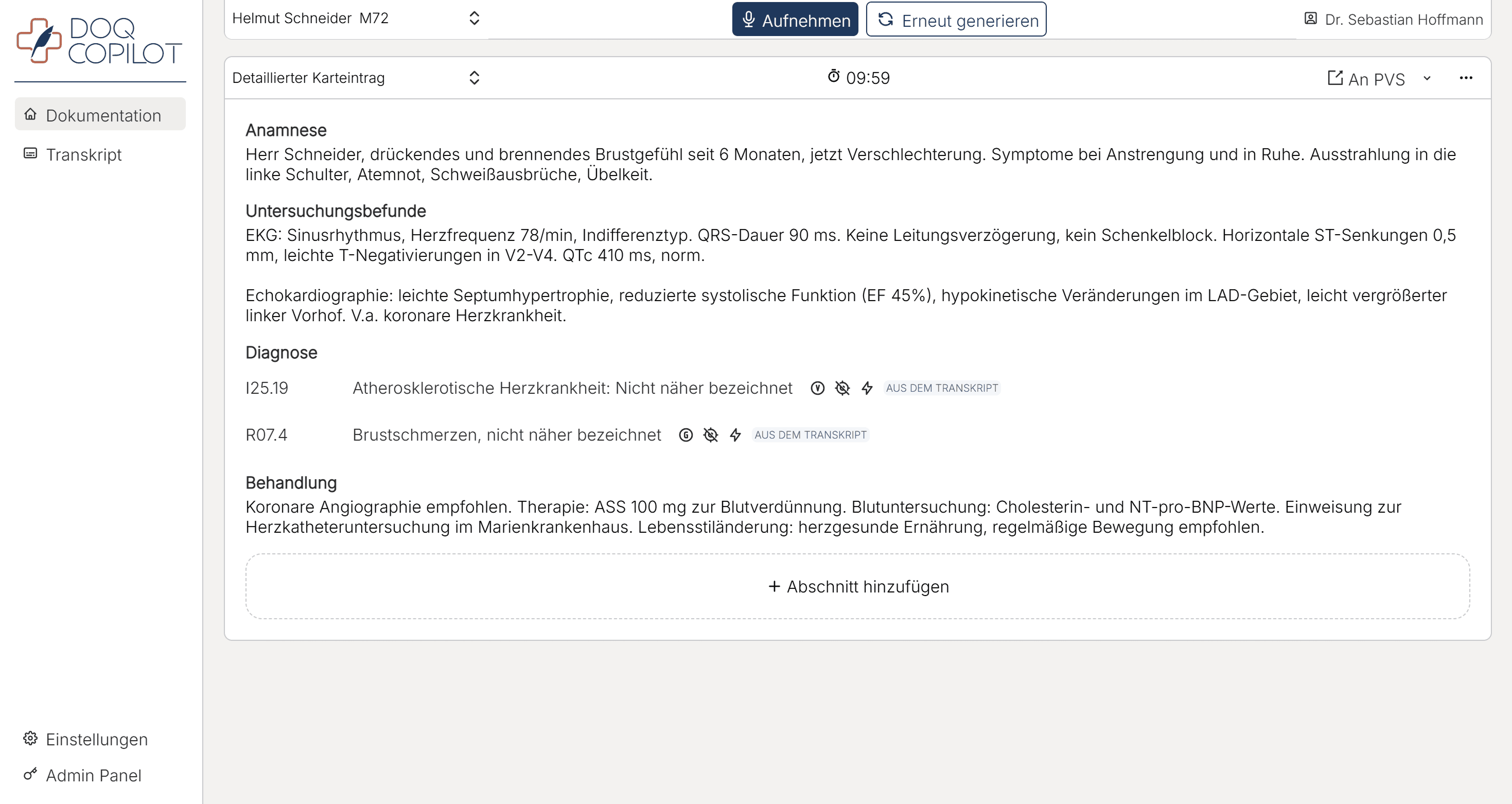 doq-copilot-benutzeroberfläche